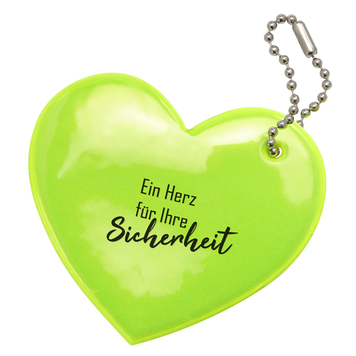 Weich-Reflektor mit Kugelkette Herz