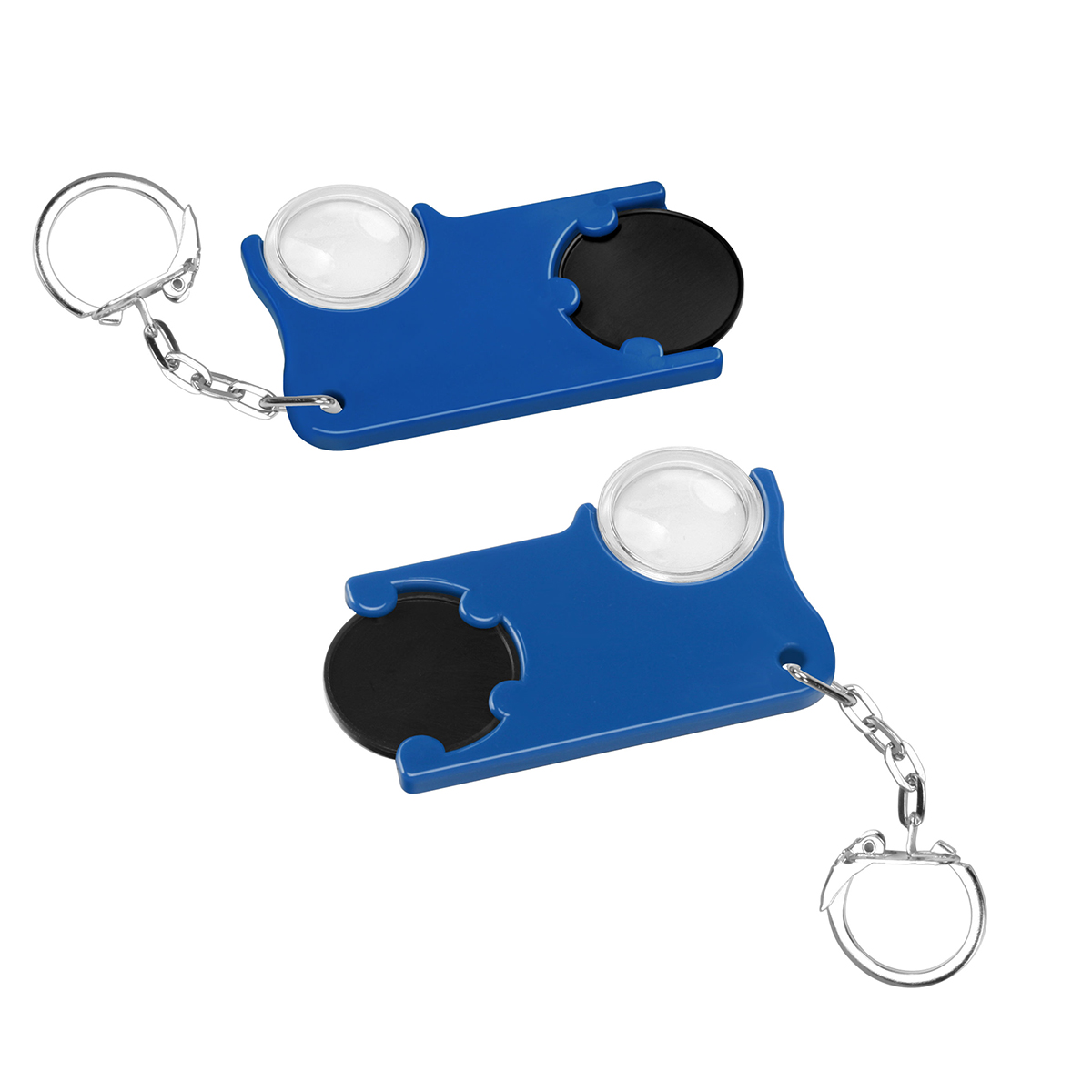 Chiphalter mit 1€-Chip und Lupe Chiphalter mit 1€-Chip und Lupe