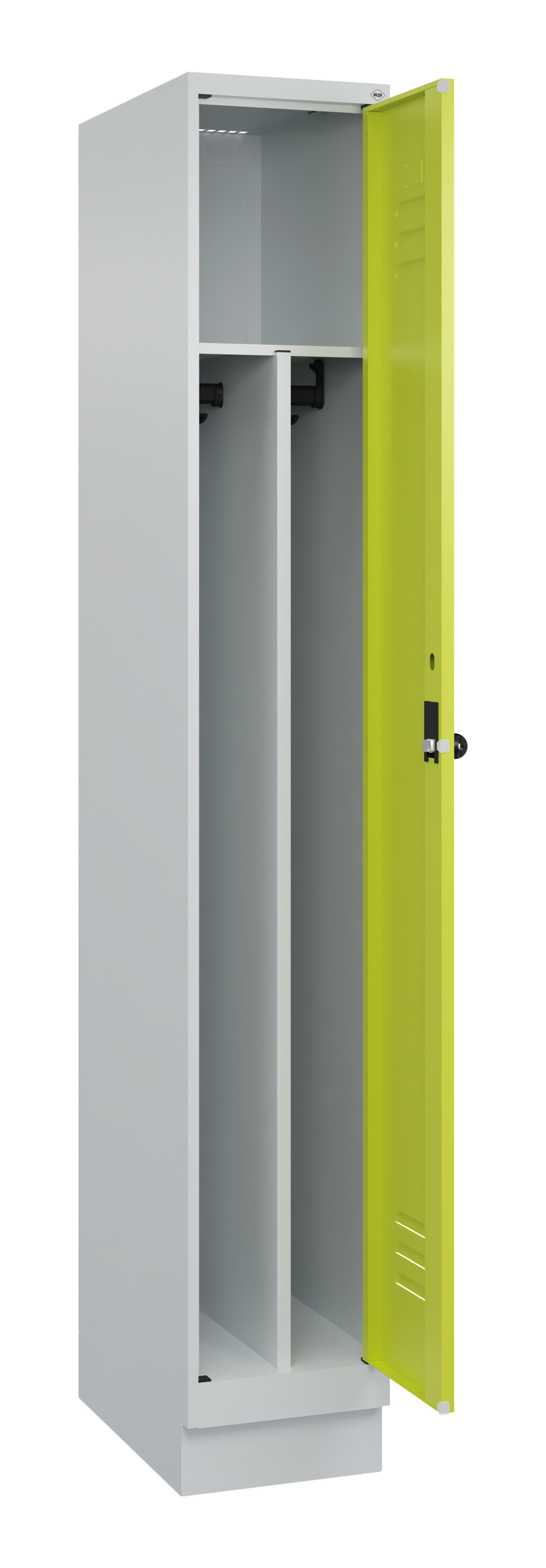 Spind Classic Plus, Sockel, 1 Abteil, 1950x300x500mm Spind Classic Plus, Sockel, 1 Abteil, 1950x300x500mm