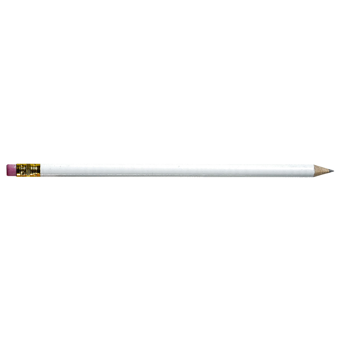 Bleistift White mit Radiergummi