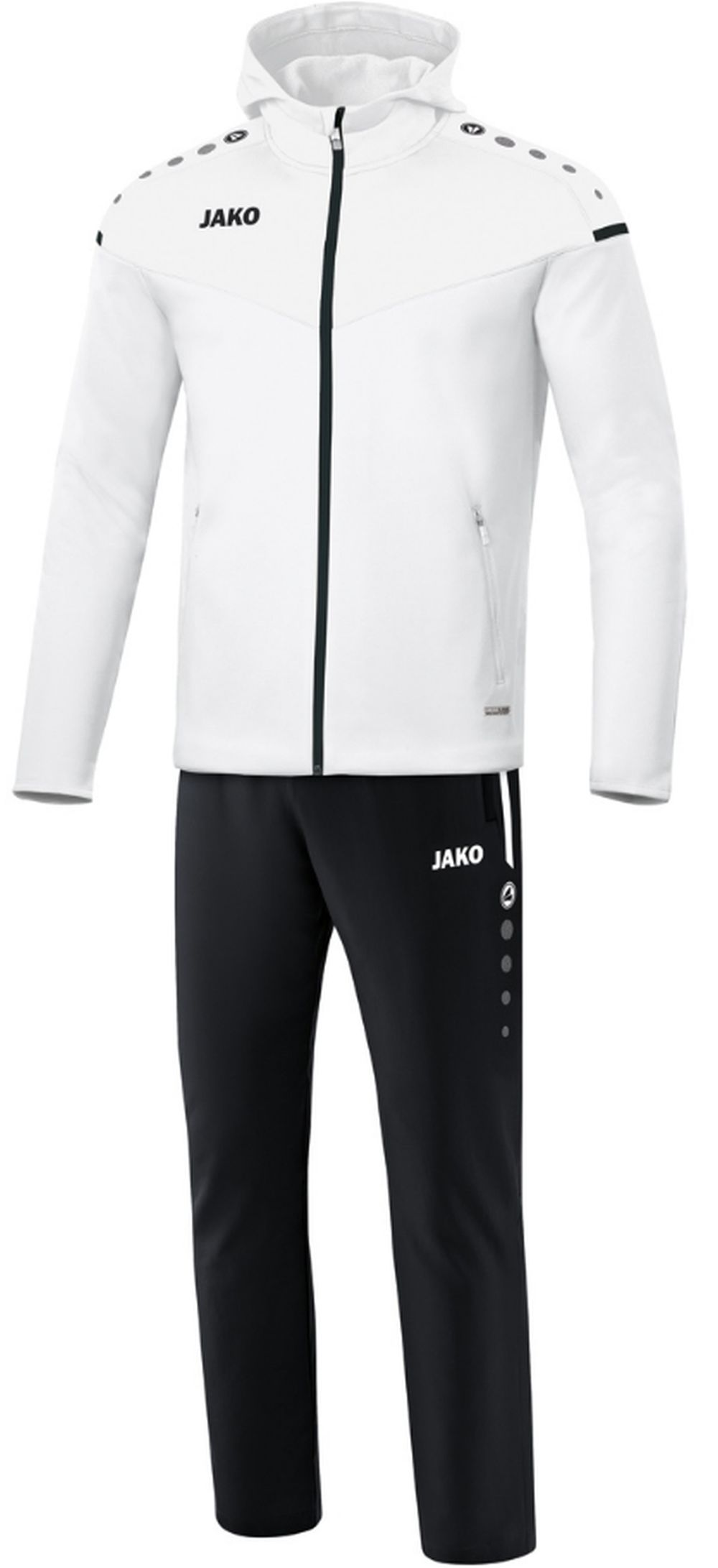 Jako Präsentationsanzug Champ 2.0 mit Kapuze Damen weiß 40 Jako Präsentationsanzug Champ 2.0 mit Kapuze Damen weiß 40