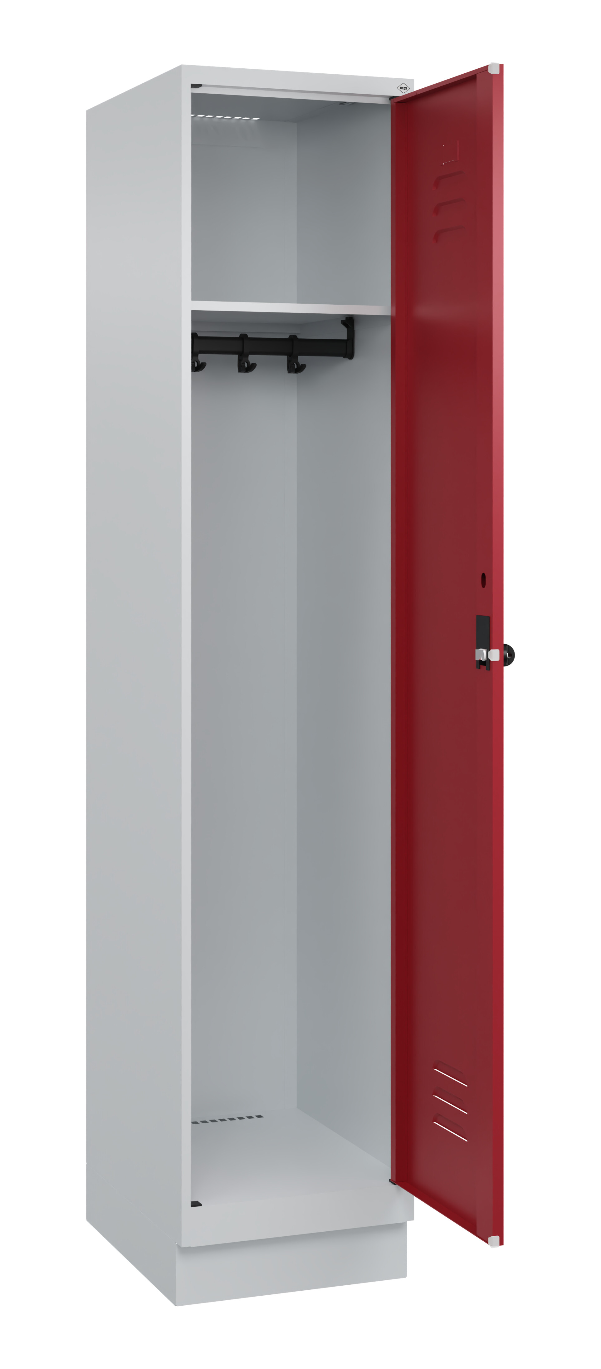 Spind Classic Plus, Sockel, 1 Abteil, 1950x400x500mm Spind Classic Plus, Sockel, 1 Abteil, 1950x400x500mm