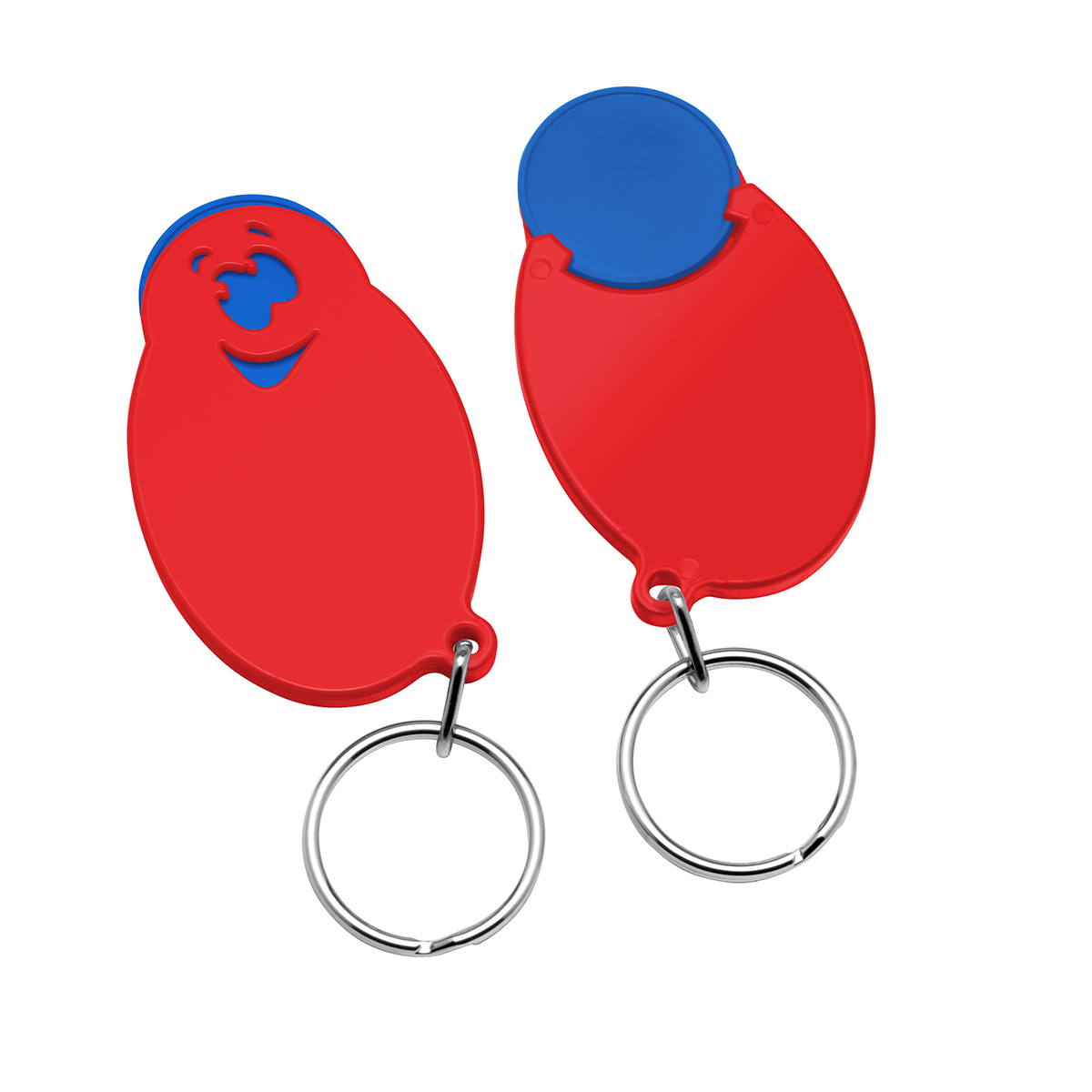 Chiphalter mit 1€-Chip Gesicht Chiphalter mit 1€-Chip Gesicht