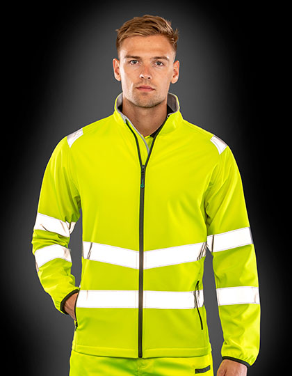Result Genuine Recycled Recycled Printable Safety Softshell Jacket