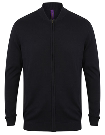 Henbury Unisex Zip Through Cardigan Henbury Unisex Zip Through Cardigan