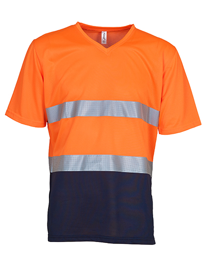 YOKO Hi-Vis Top Cool Super Light V-Neck T-Shirt YOKO Hi-Vis Top Cool Super Light V-Neck T-Shirt
