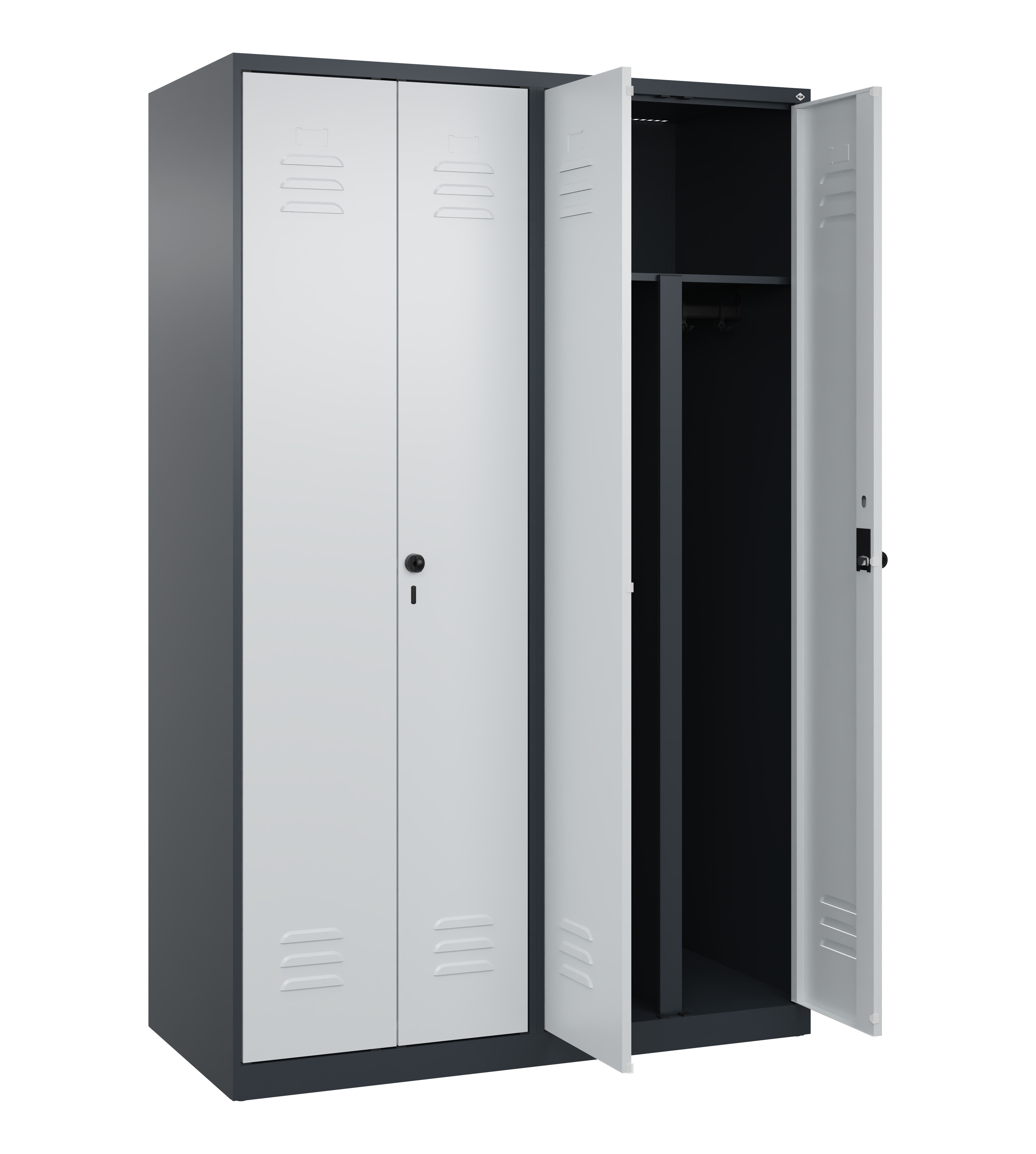 PSA Doppel-Spind Classic Plus, 4 Abteile, 1850x1200x500mm