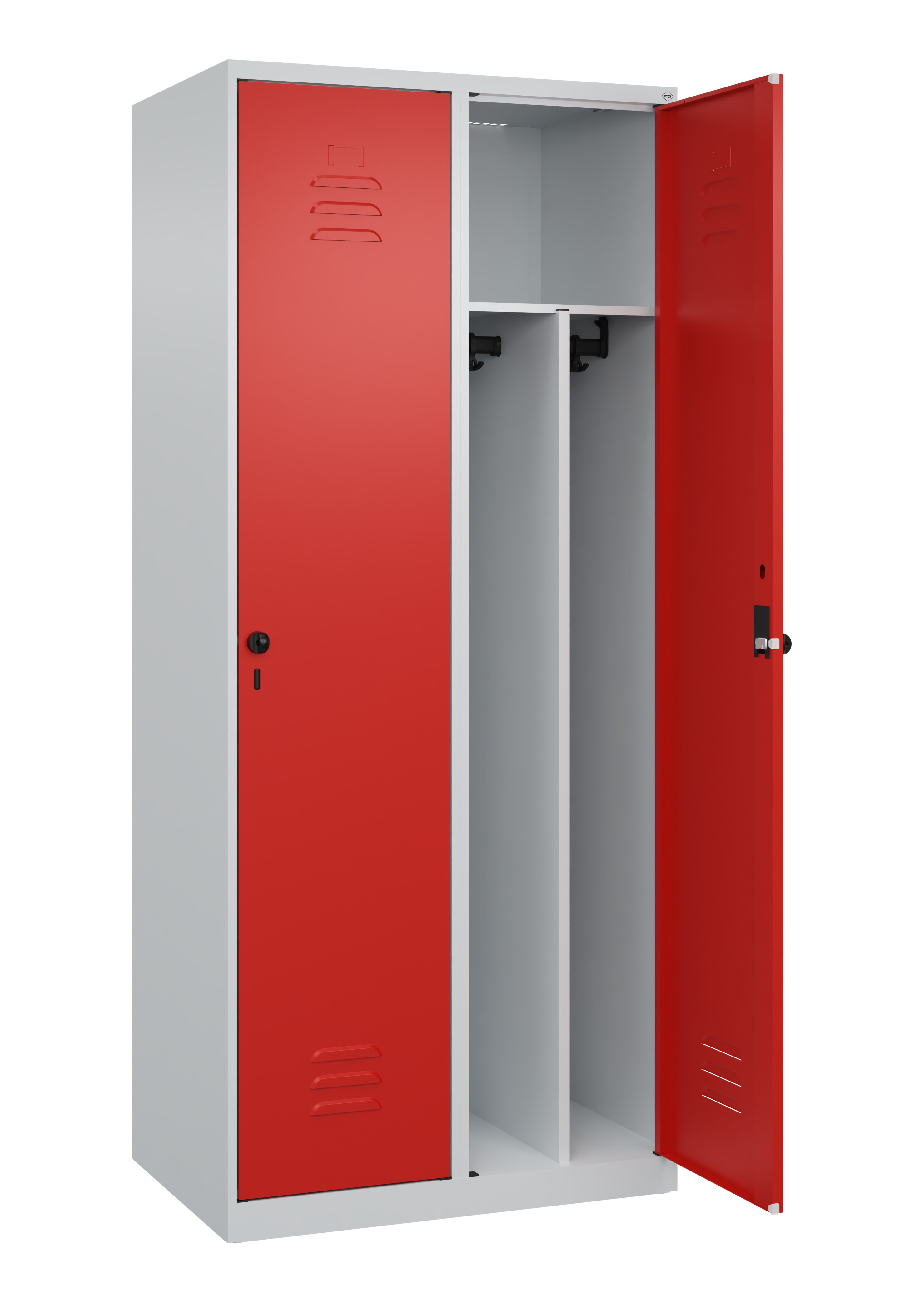 Spind Classic Plus, 2 Abteile, 1850x800x500mm