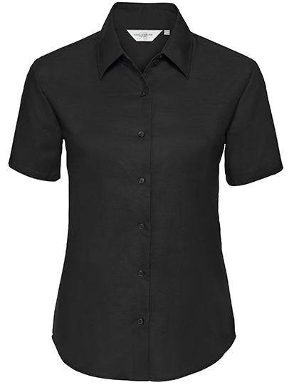 Russell Collection Ladies´ Short Sleeve Easy Care Oxford Shirt Russell Collection Ladies´ Short Sleeve Easy Care Oxford Shirt
