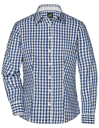James&Nicholson Ladies´ Checked Blouse James&Nicholson Ladies´ Checked Blouse