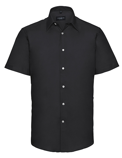 Russell Collection Men´s Short Sleeve Easy Care Tailored Oxford Shirt Russell Collection Men´s Short Sleeve Easy Care Tailored Oxford Shirt
