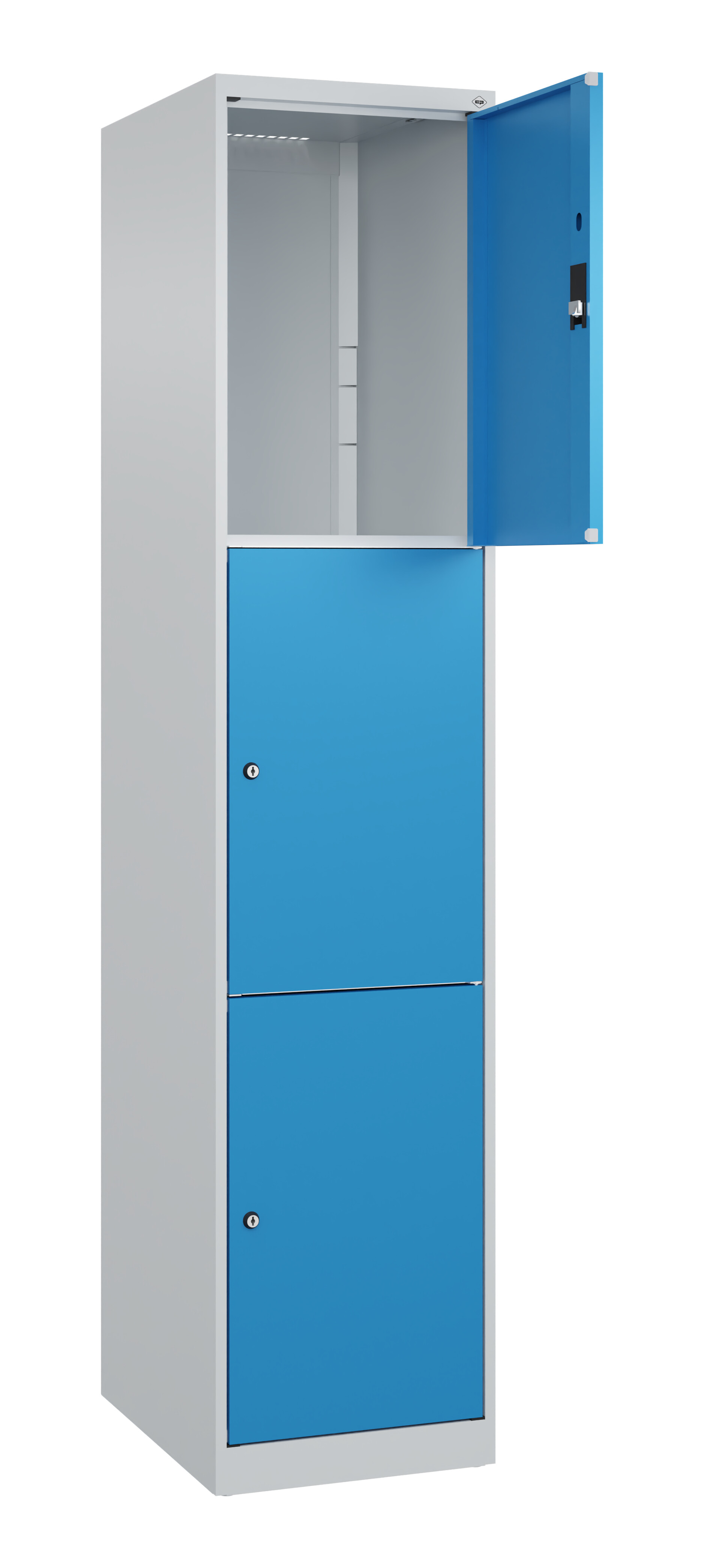Schließfachschrank Classic Plus, 3 Fächer, 1850x400x500mm