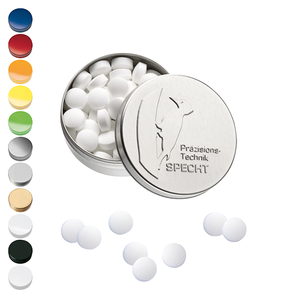 XS-Prägedose m. Pfefferminz XS-Prägedose m. Pfefferminz