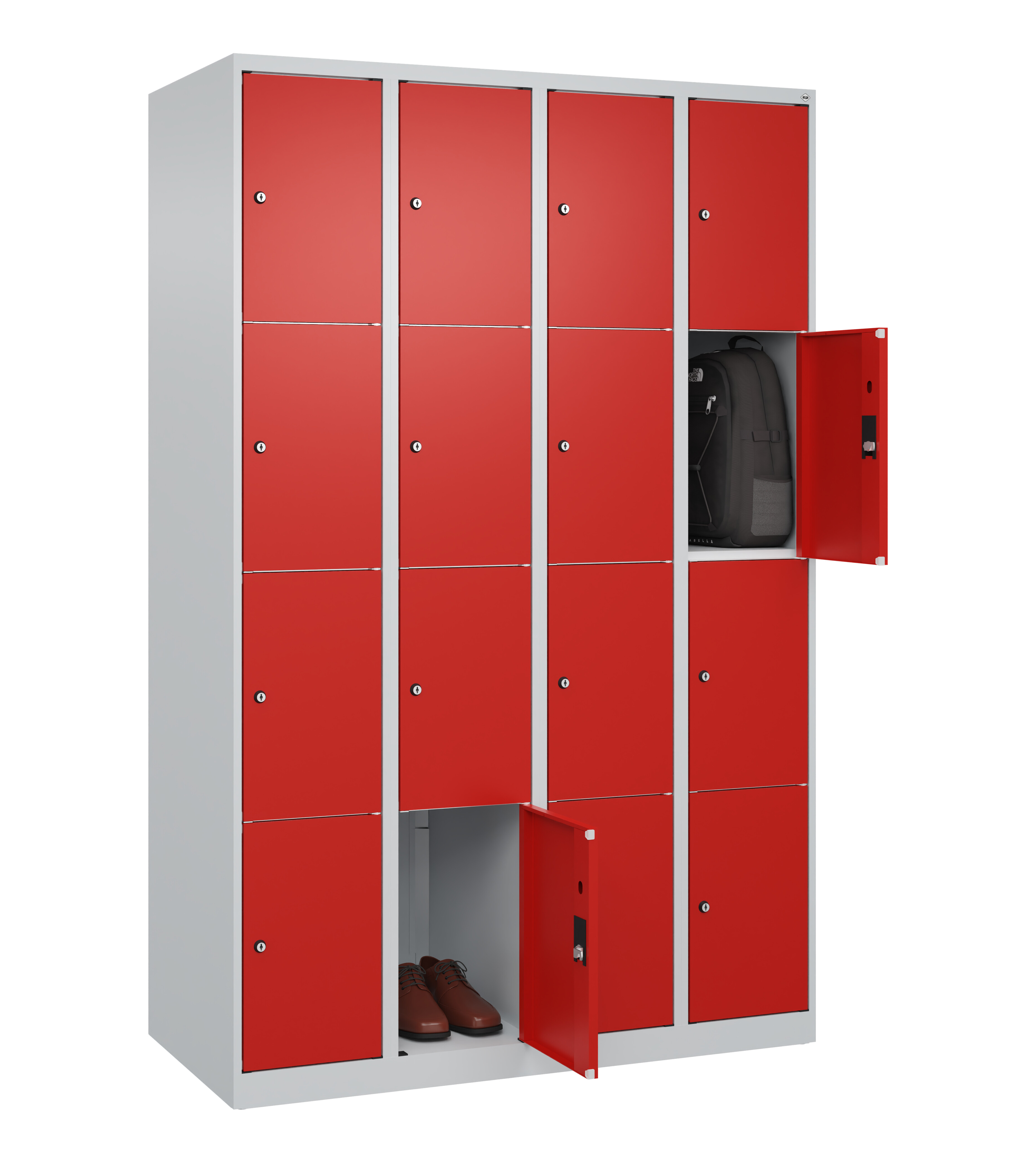 Schließfachschrank Classic Plus, 16 Fächer, 1850x1200x500mm