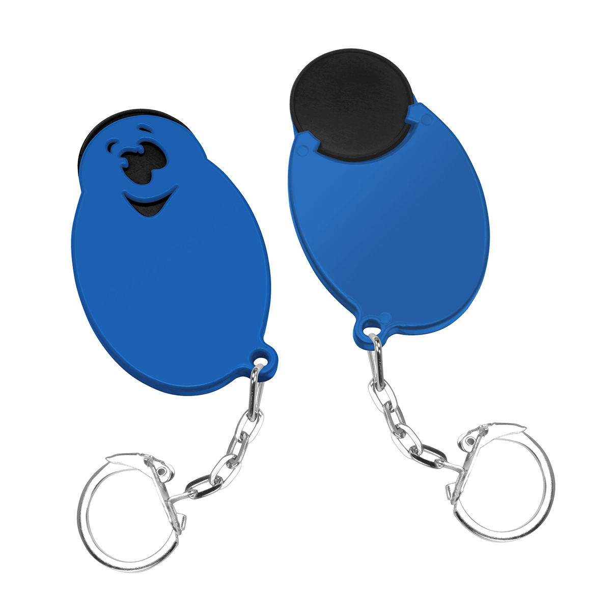 Chiphalter mit 1€-Chip Gesicht Chiphalter mit 1€-Chip Gesicht