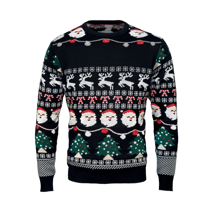 Weihnachts-LED-Pullover L XL