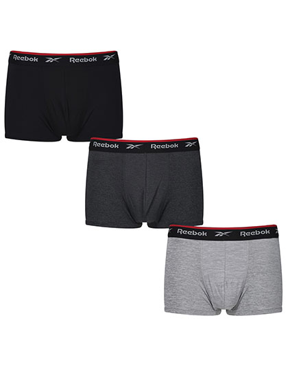 Reebok Men´s Short Sports Trunk - Redgrave (3 Pair Pack) Reebok Men´s Short Sports Trunk - Redgrave (3 Pair Pack)
