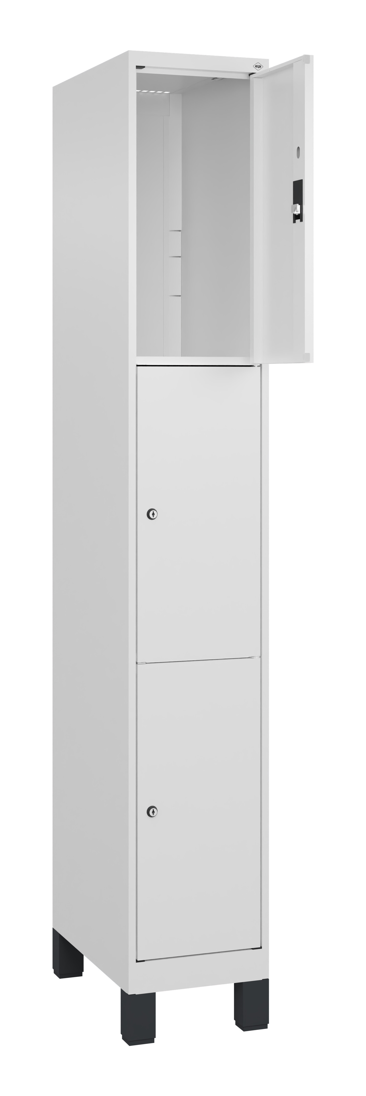 Schließfachschrank Classic Plus, Füße, 3 Fächer, 1950x300x500mm Schließfachschrank Classic Plus, Füße, 3 Fächer, 1950x300x500mm