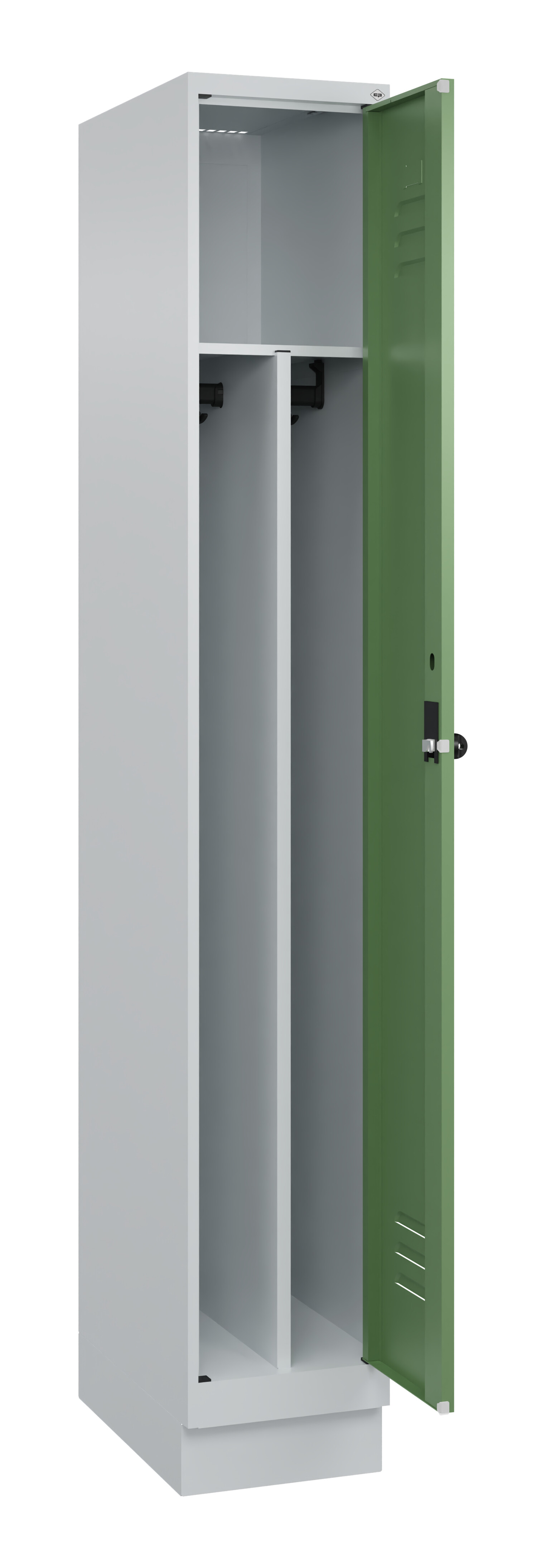 Spind Classic Plus, Sockel, 1 Abteil, 1950x300x500mm Spind Classic Plus, Sockel, 1 Abteil, 1950x300x500mm