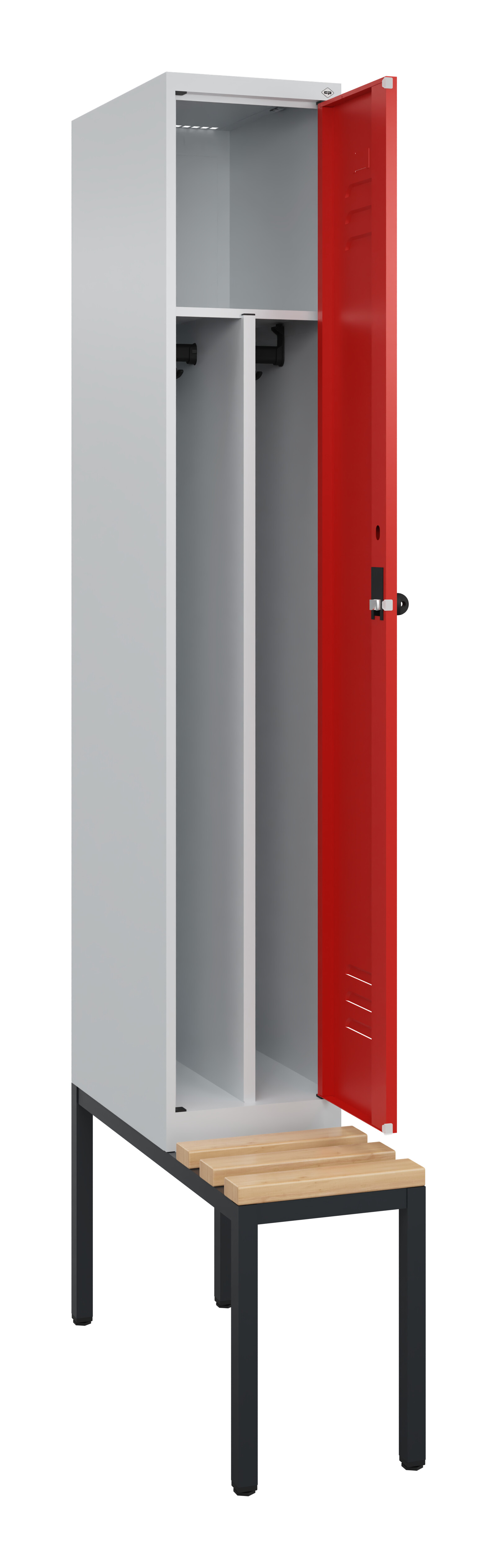 Spind Classic Plus, Bank, 1 Abteil, 2120x300x815mm
