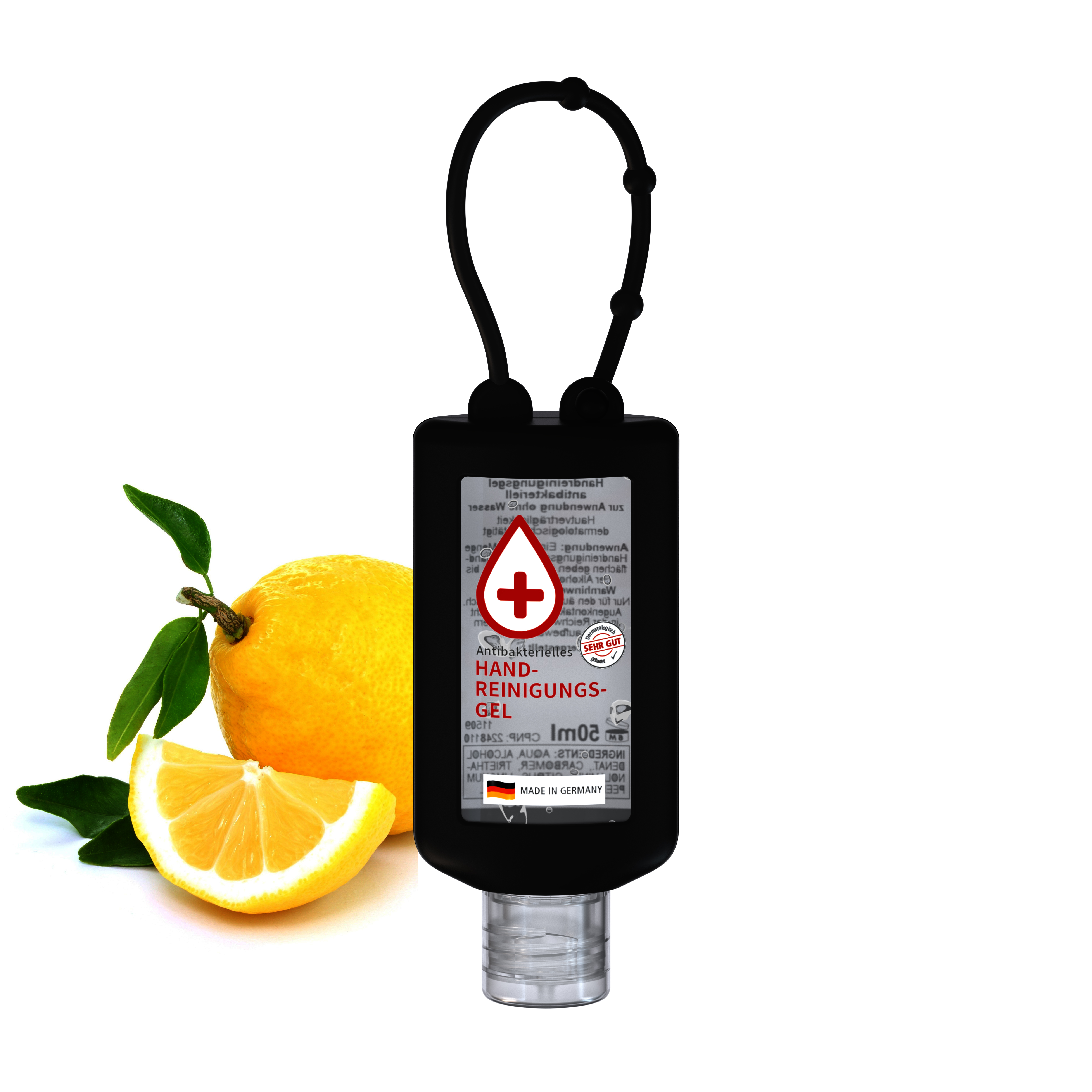 50 ml Bumper schwarz - Handreinigungsgel antibakteriell - No Label Look 50 ml Bumper schwarz - Handreinigungsgel antibakteriell - No Label Look