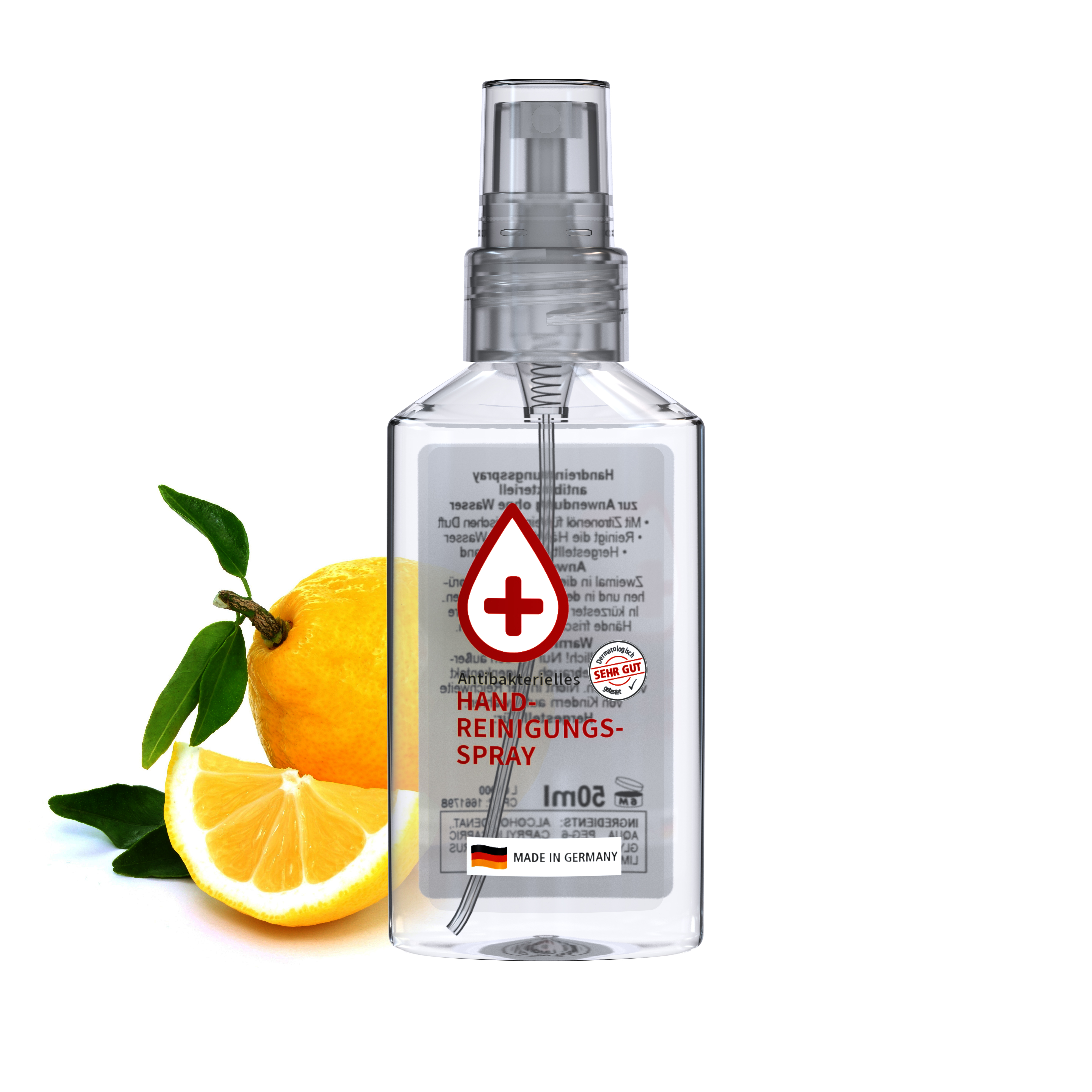 50 ml Spray transp. - Handreinigungsspray antibakteriell - No Label Look 50 ml Spray transp. - Handreinigungsspray antibakteriell - No Label Look