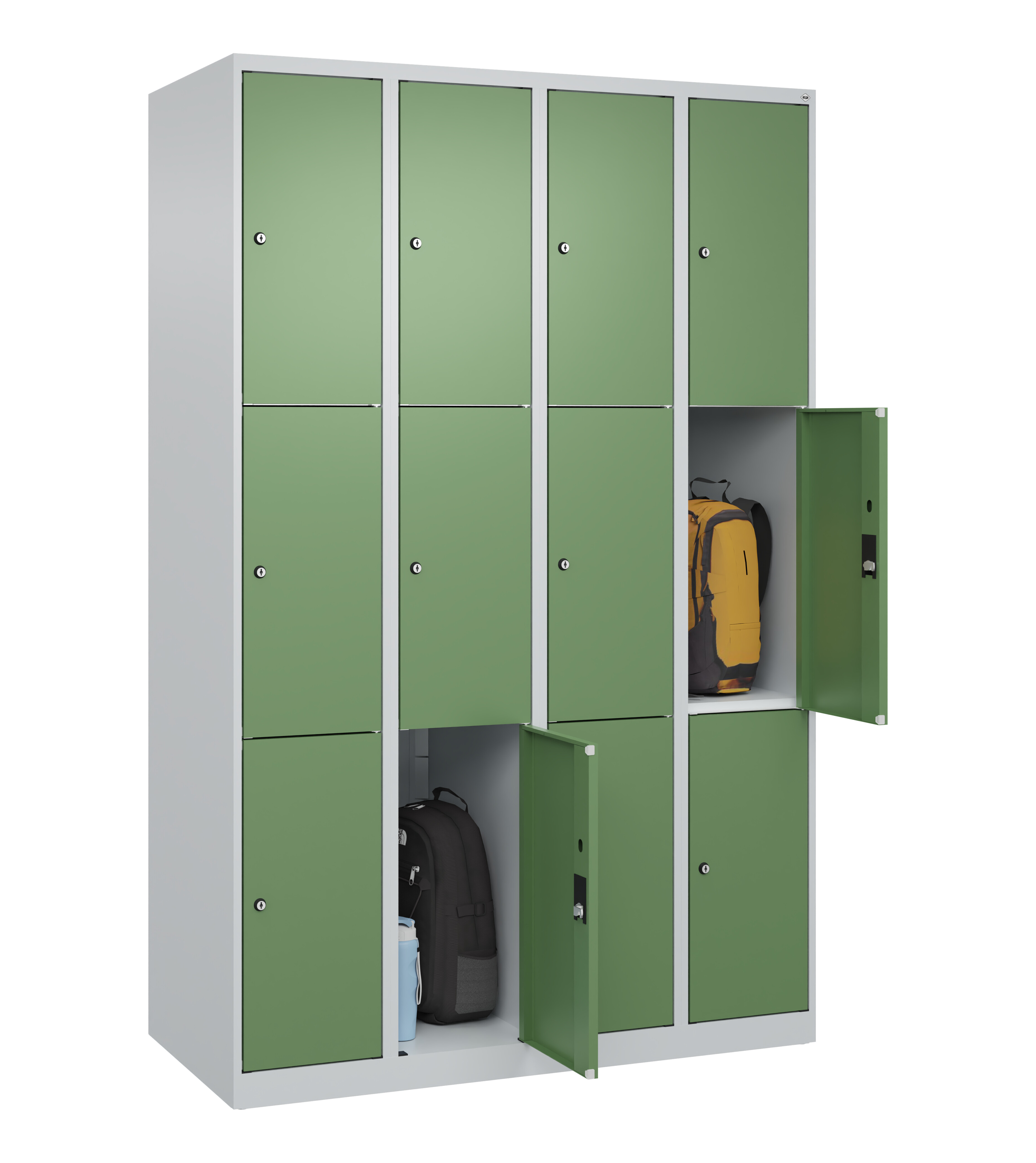 Schließfachschrank Classic Plus, 12 Fächer, 1850x1200x500mm Schließfachschrank Classic Plus, 12 Fächer, 1850x1200x500mm