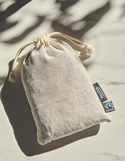 Neutral Cotton Bag With Drawstrings (5 Pieces)