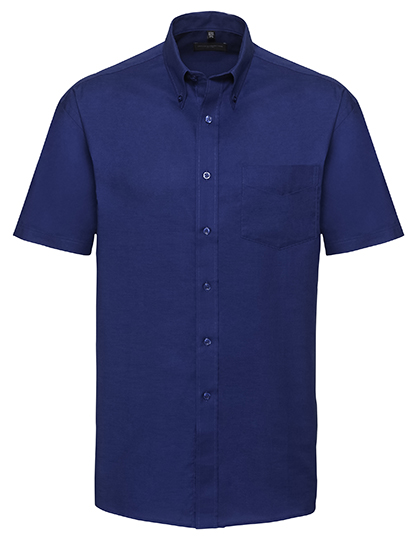 Russell Collection Men´s Short Sleeve Classic Oxford Shirt