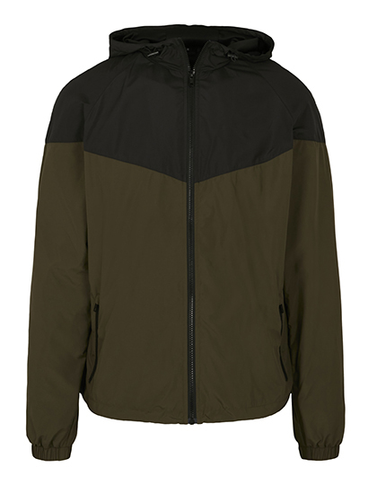 Build Your Brand 2-Tone Tech Windrunner