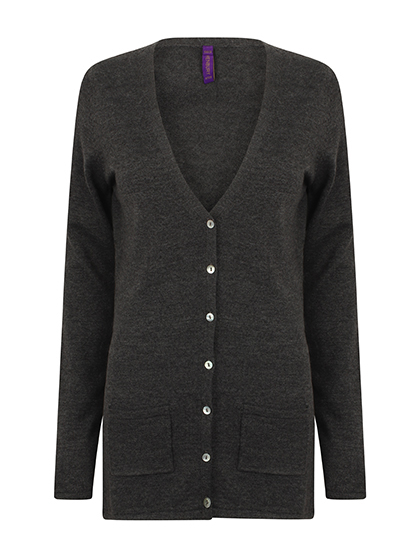 Henbury Ladies´ Lightweight V-Neck Cardigan Henbury Ladies´ Lightweight V-Neck Cardigan