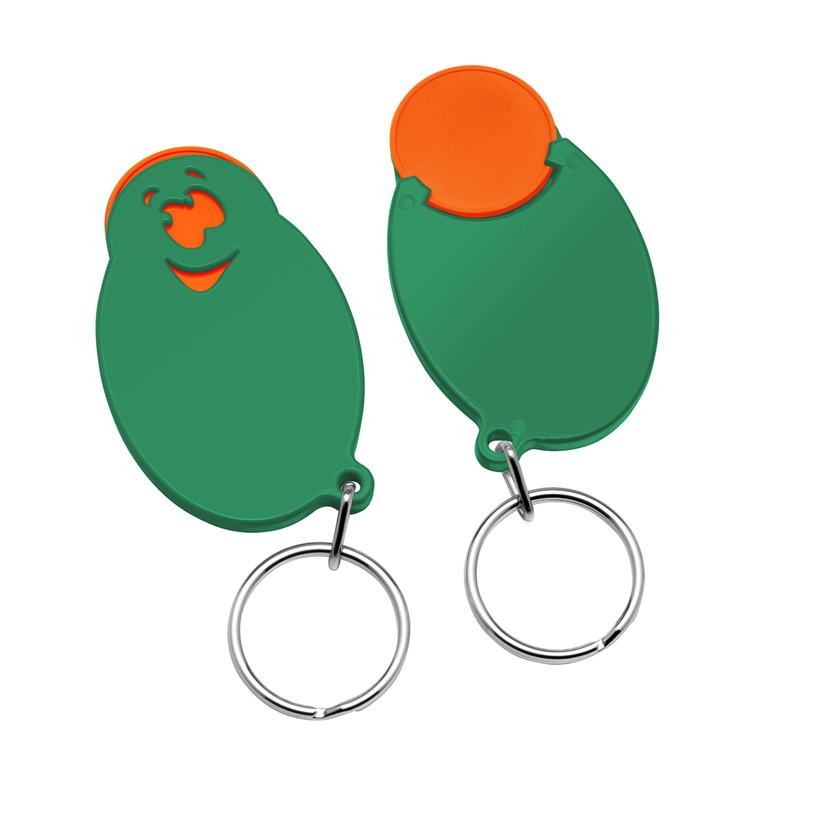 Chiphalter mit 1€-Chip Gesicht