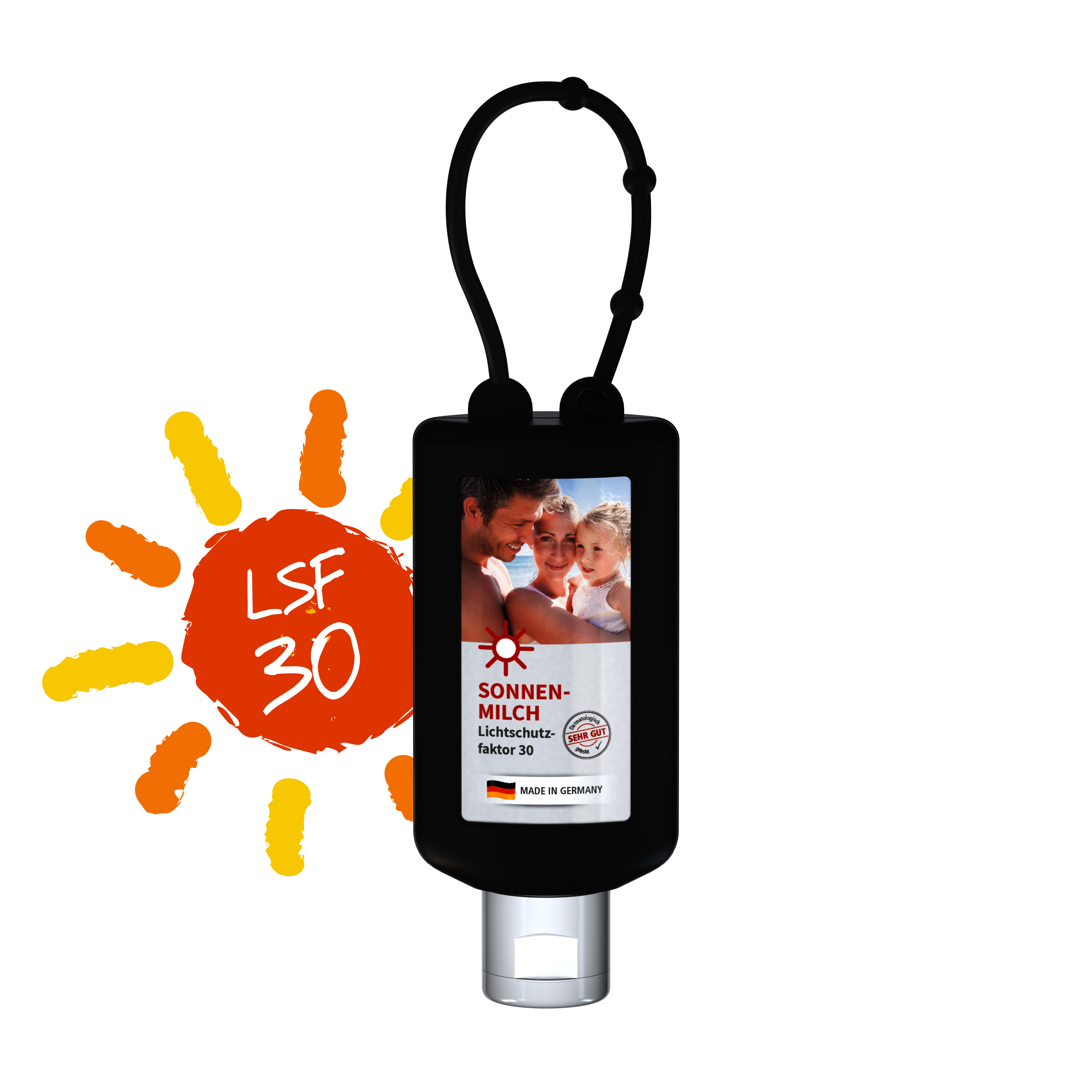 50 ml Bumper schwarz - Sonnenmilch LSF 30 - Body Label 50 ml Bumper schwarz - Sonnenmilch LSF 30 - Body Label