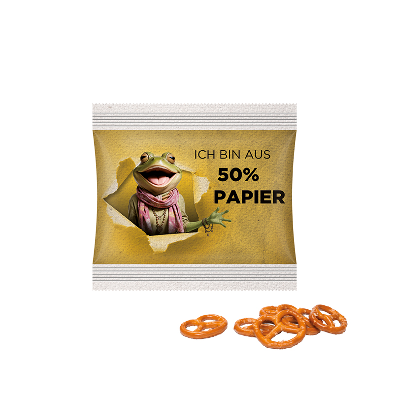 Snack Miditüte Mini Brezel Papierfolie