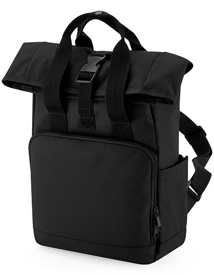 BagBase Recycled Mini Twin Handle Roll-Top Backpack