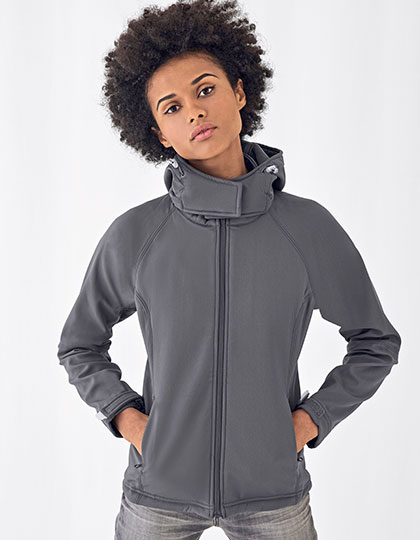 B&C COLLECTION Women´s Hooded Softshell