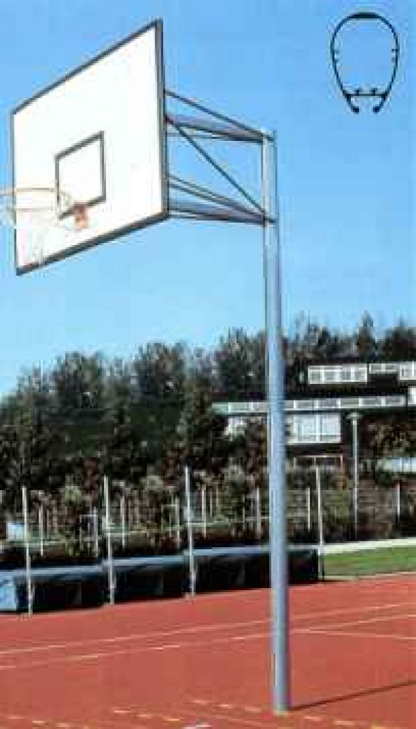 Basketball-Einmastkonstruktion