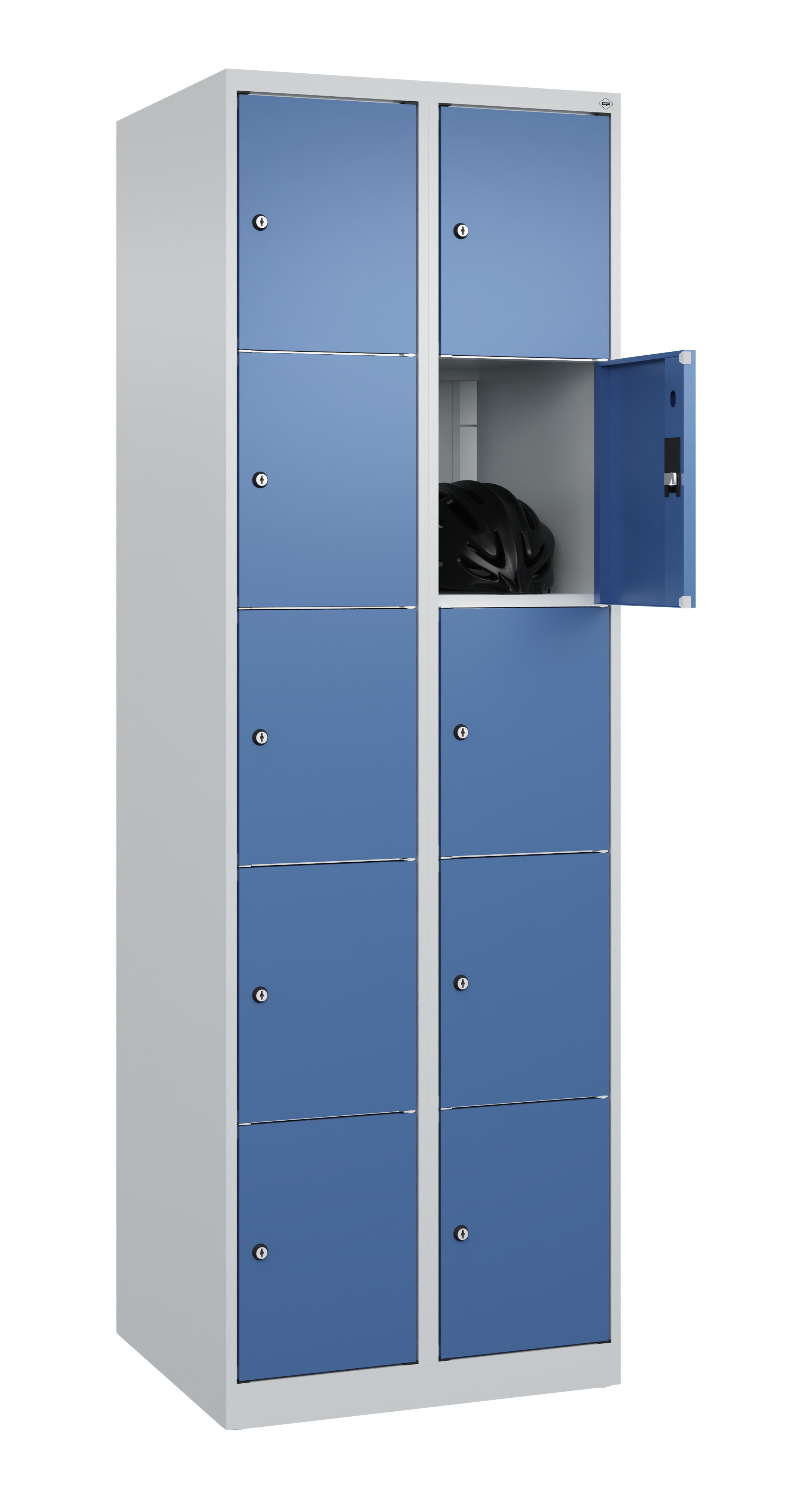 Schließfachschrank Classic Plus, 10 Fächer, 1850x600x500mm