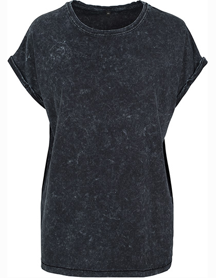 Build Your Brand Ladies´ Acid Washed Extended Shoulder Tee Build Your Brand Ladies´ Acid Washed Extended Shoulder Tee