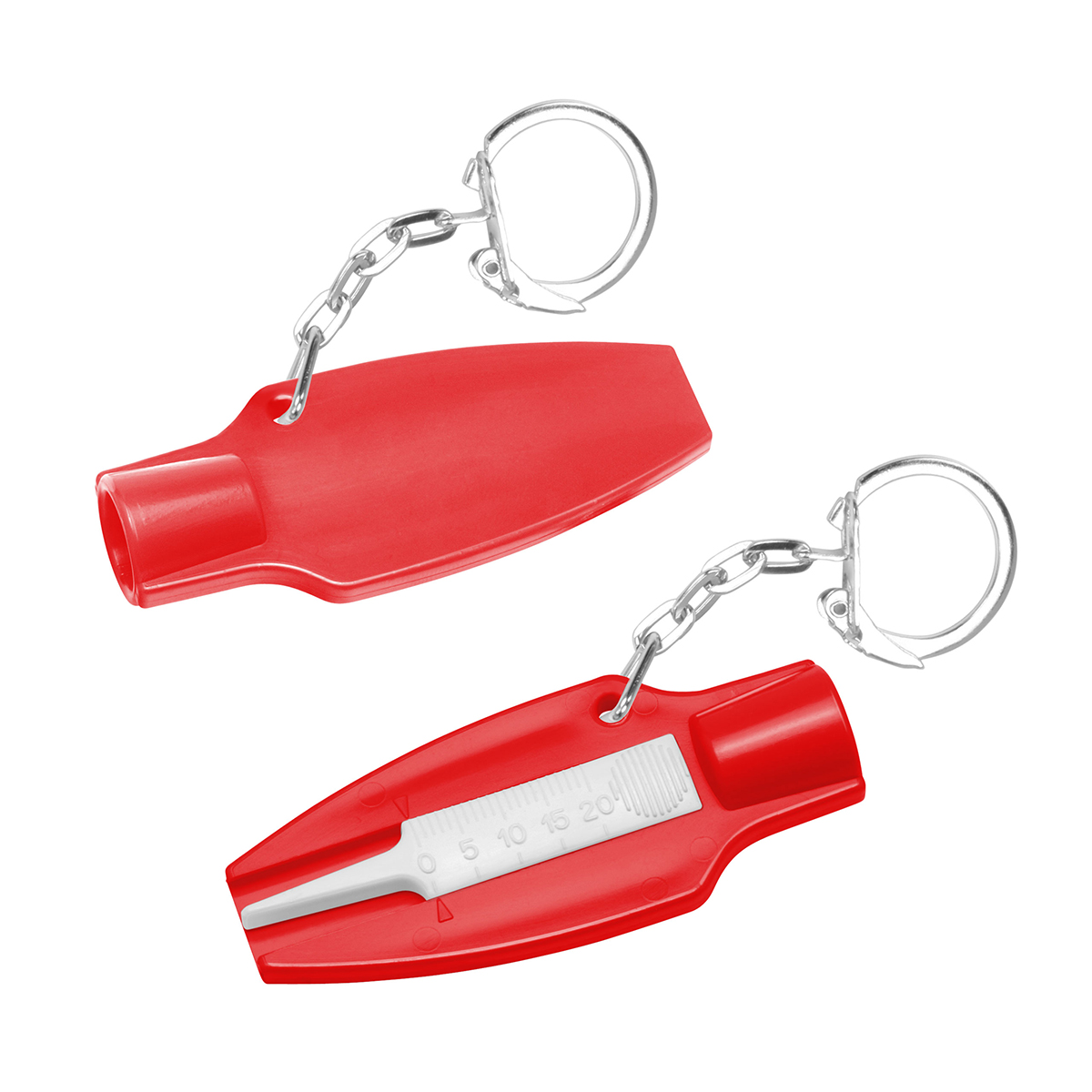 Reifenprofiltiefenmesser mit Ventilkappendreher Reifenprofiltiefenmesser mit Ventilkappendreher