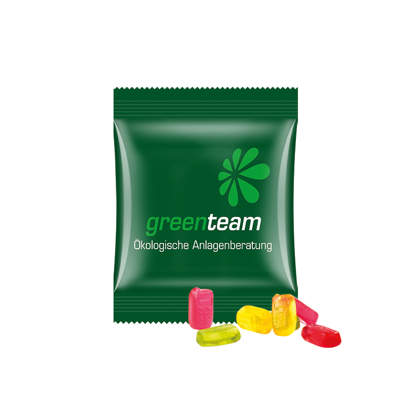 Minitüte 15 g kompostierbare Folie weiß Trolli Fruchtgummi Handy Minitüte 15 g kompostierbare Folie weiß Trolli Fruchtgummi Handy
