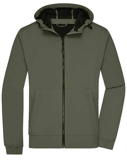 James&Nicholson Men´s Hooded Softshell Jacket James&Nicholson Men´s Hooded Softshell Jacket