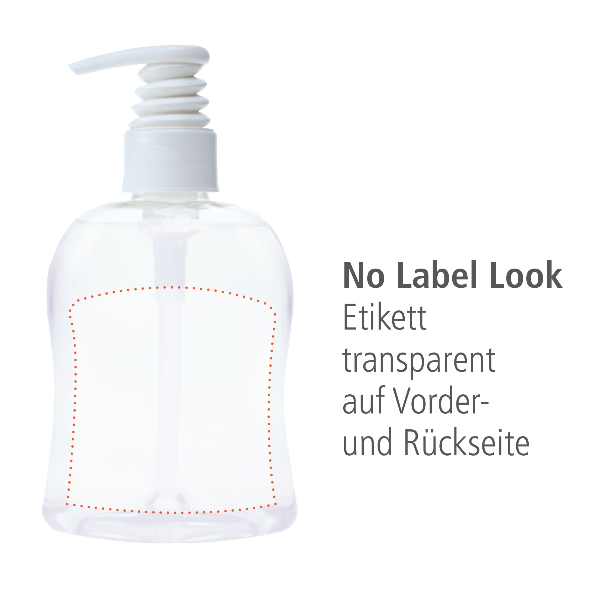 300 ml PET Spender transp. - Flüssigseife - No Label Look (VS & RS)