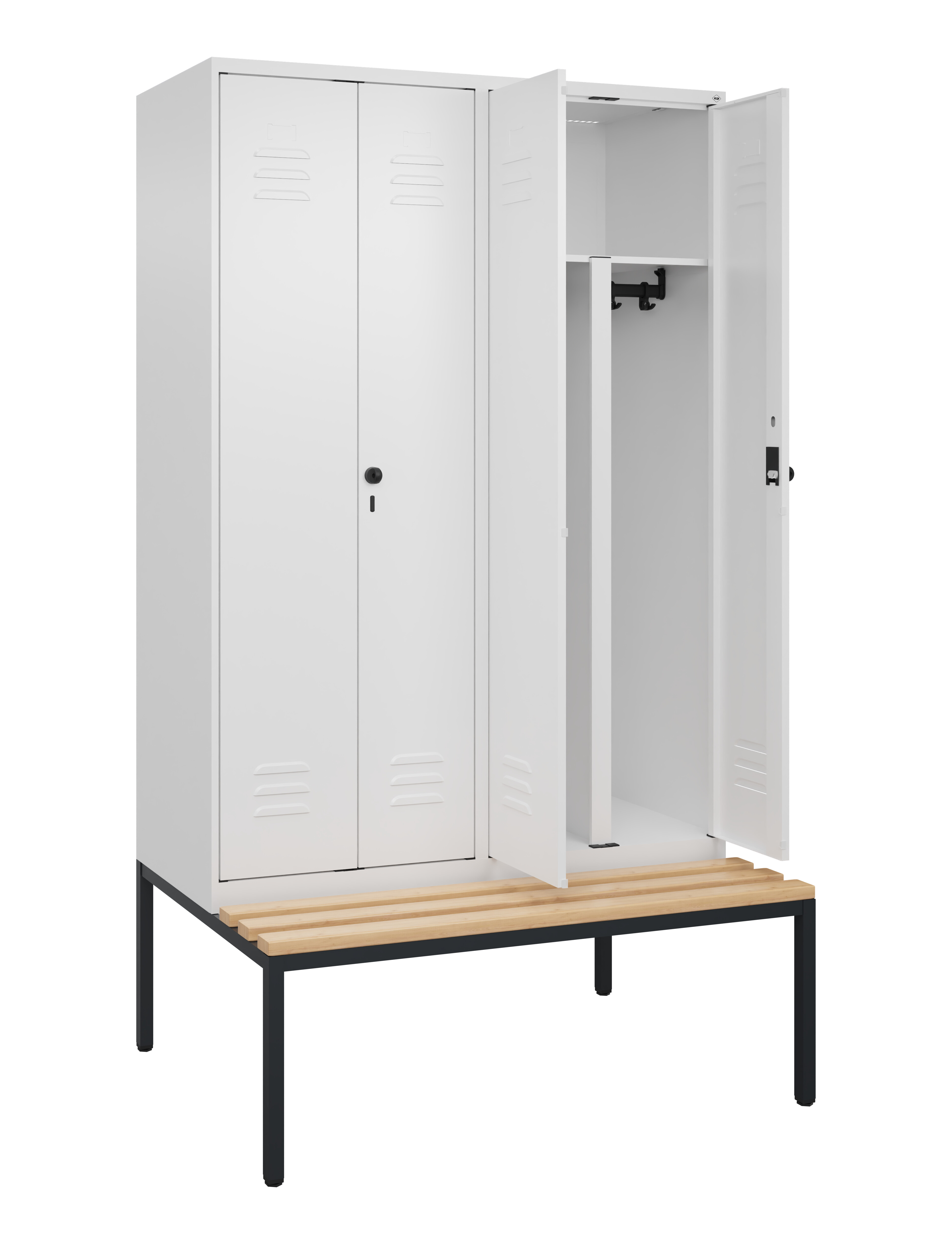 PSA Doppel-Spind Classic Plus, Bank, 4 Abteile, 2120x1200x815mm