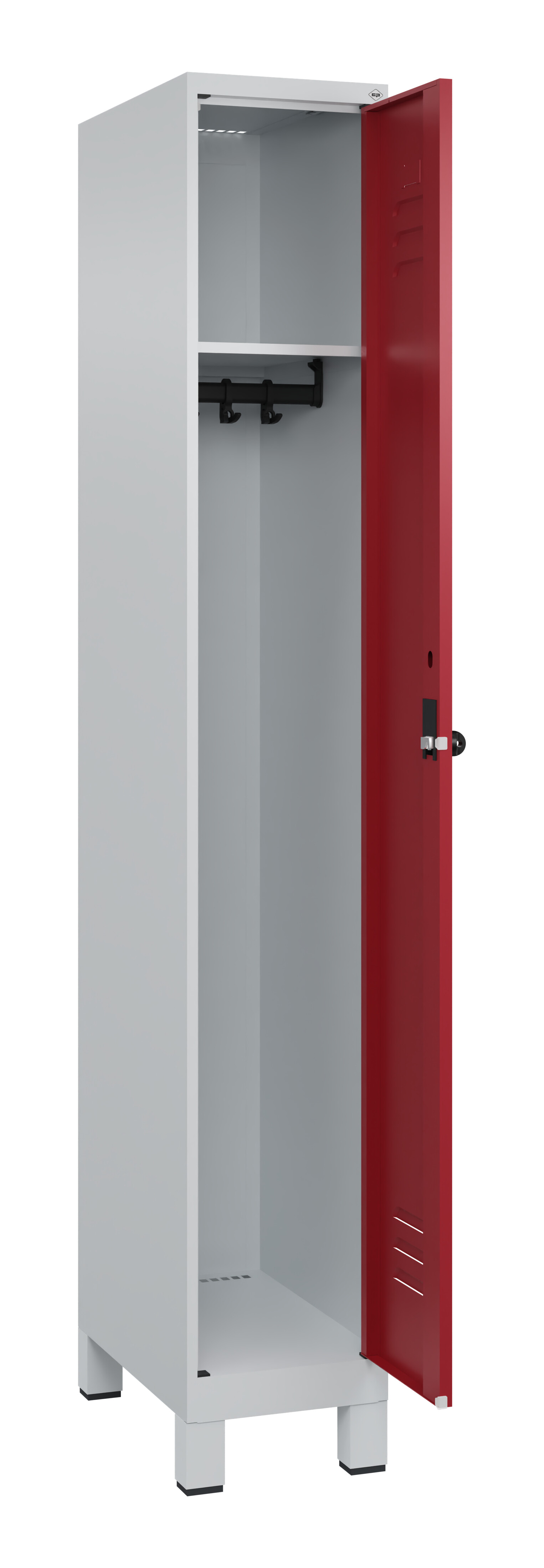 Spind Classic Plus, Füße, 1 Abteil, 1950x300x500mm Spind Classic Plus, Füße, 1 Abteil, 1950x300x500mm