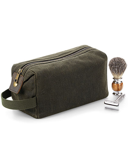 Quadra Heritage Waxed Canvas Wash Bag