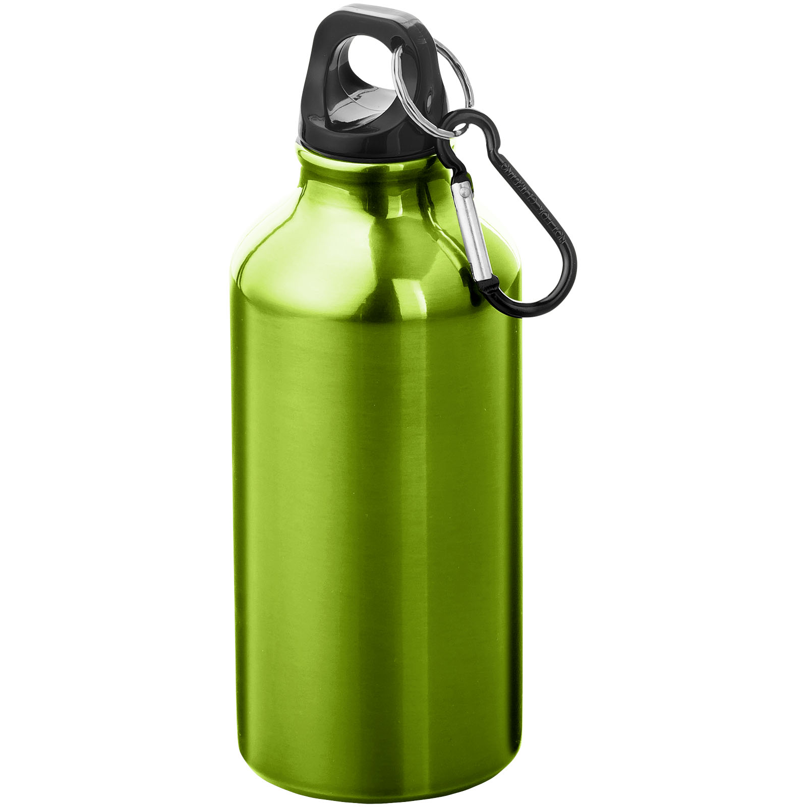 Oregon 400 ml RCS-zertifizierte Trinkflasche aus recyceltem Aluminium mit Karabinerhaken Oregon 400 ml RCS-zertifizierte Trinkflasche aus recyceltem Aluminium mit Karabinerhaken