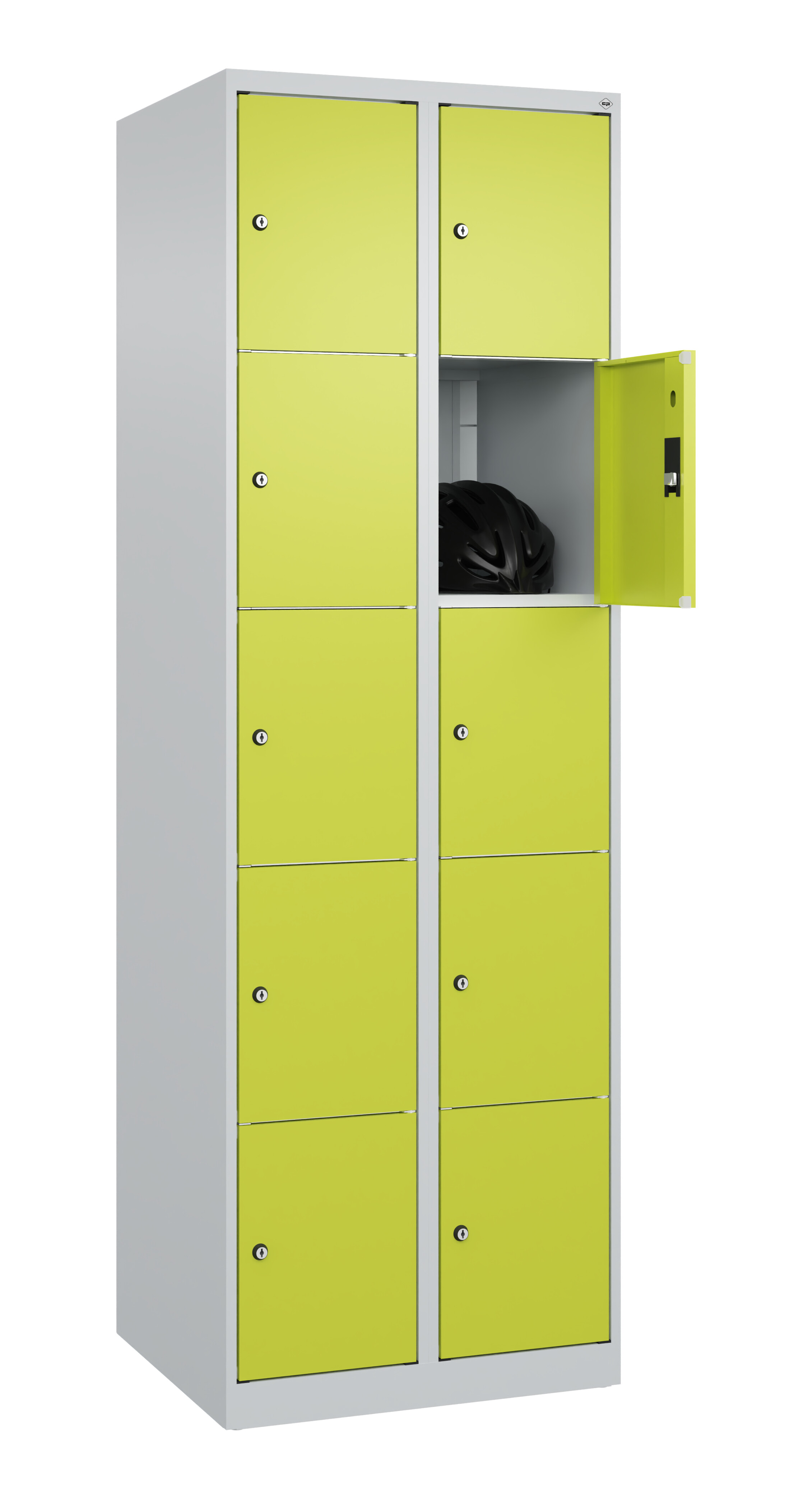 Schließfachschrank Classic Plus, 10 Fächer, 1850x600x500mm