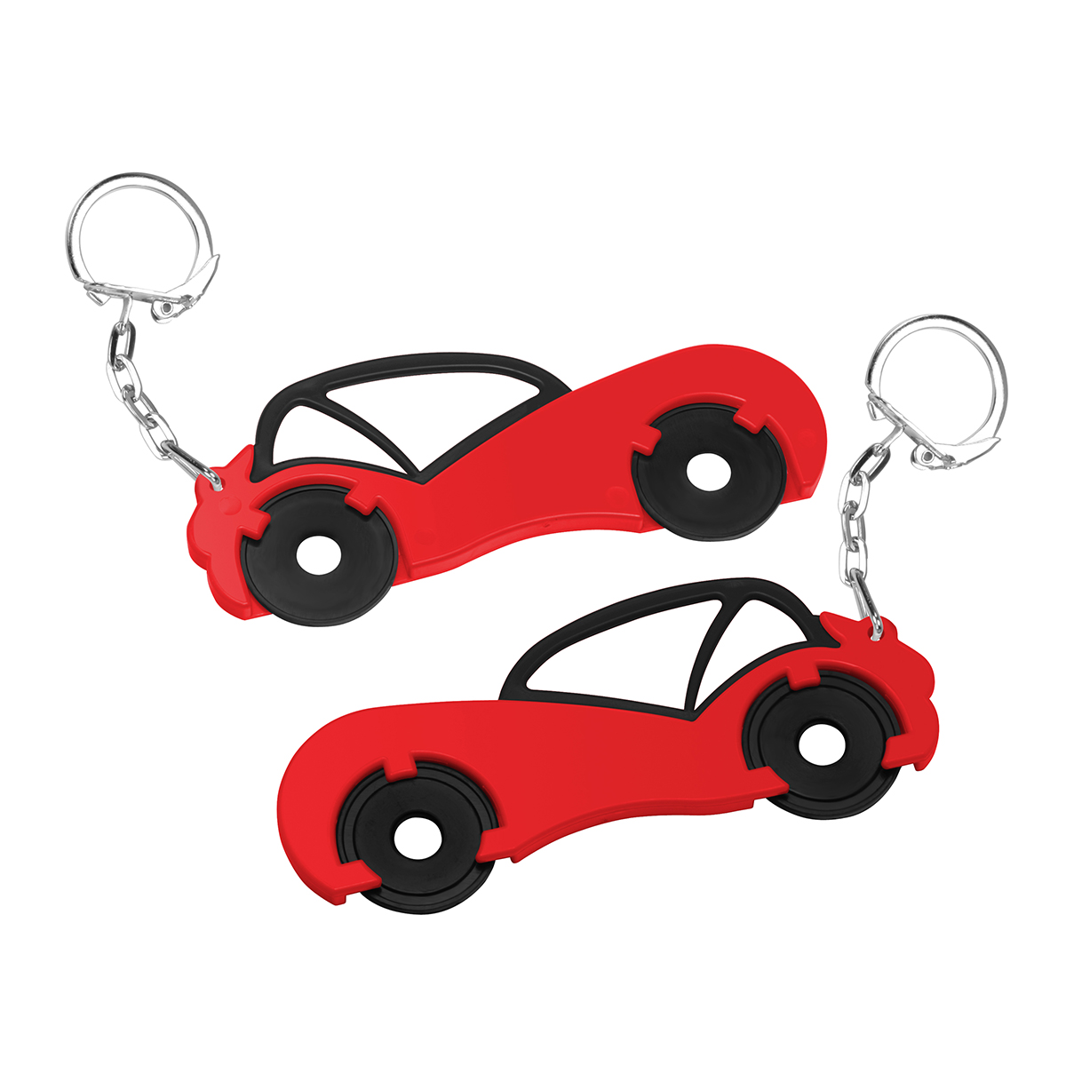 Chiphalter mit zwei 1€-Chips Auto Chiphalter mit zwei 1€-Chips Auto