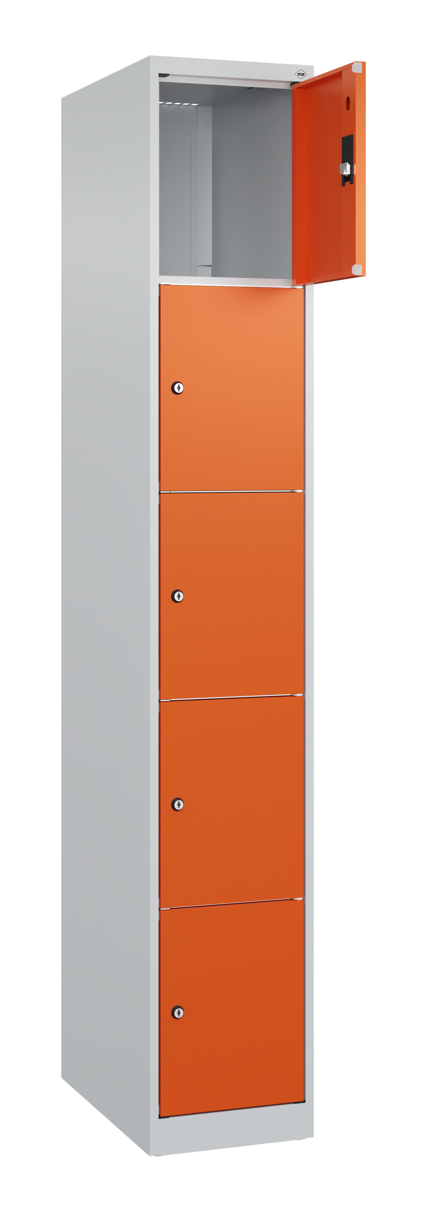 Schließfachschrank Classic Plus, 5 Fächer, 1850x300x500mm